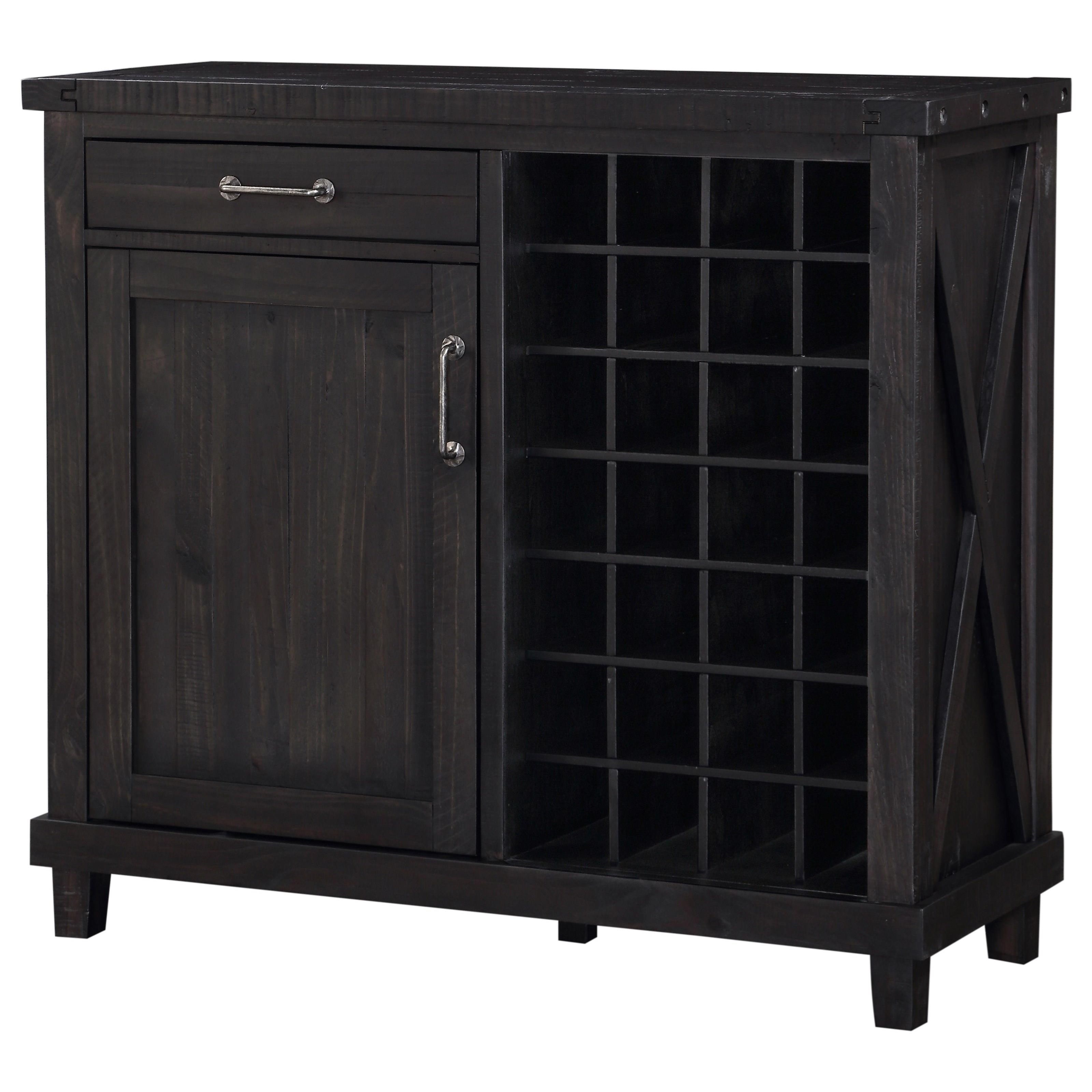 Solid wood wine store bar cabinet